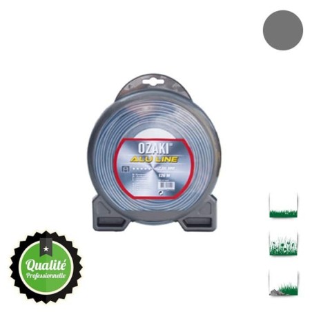 Coque fil nylon bi-composant OZAKI alu line - 1,60 mm x 15m - qualité professionnelle