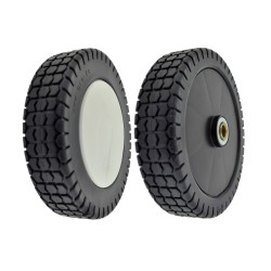 Roue plastique sur roulement plastique HONDA - diamètre extérieur 200mm - alésage 12,75mm - Livrée avec enjoliveur