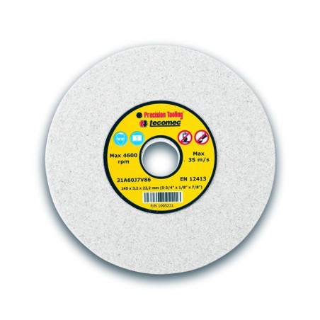 Meule d'affûtage dure TECOMEC Épaisseur 3,2 mm diamètre extérieur 145 mm Alésage 22,2 mm