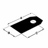 Jeu de 3 lames robot tondeuse GARDENA 4087-20 - 9668095-01 r40li - r70li livré avec vis