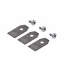 Jeu de 3 lames robot tondeuse GARDENA 5776064-02 - 5776065-02 - 5776066-02 g2 - solar hybrid - 210c - 220ac - livré avec vis