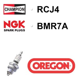 Bougie OREGON - CHAMPION rcj4 NGK bmr7a