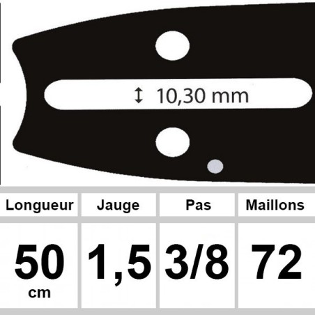 Guide Efco - Ozaki coupe 50 cm