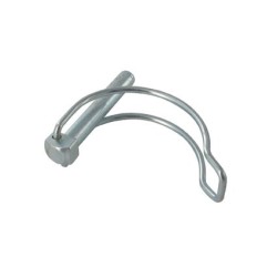 Goupille diamètre 8 mm à clips - avec anneau