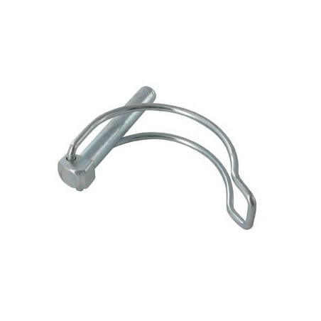 Goupille diamètre 8 mm à clips - avec anneau