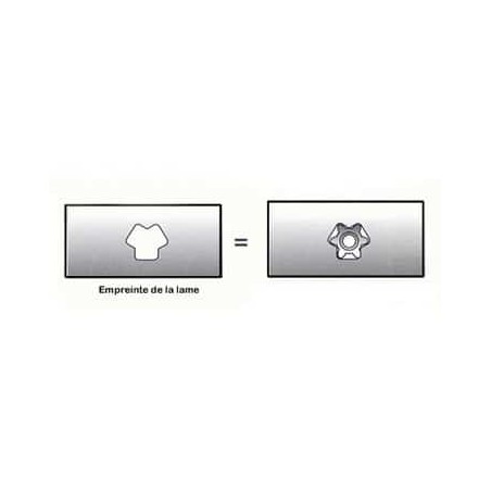 Lame droite 6 étoiles 46,5 cm MTD 7420672 - 742-0672 - 74204020 - 742-04020