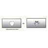 Lame gauche 6 étoiles 46,5 cm MTD 7420673 - 742-0673 - 74204021 - 742-04021
