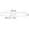 Lame plate universelle 43 cm
