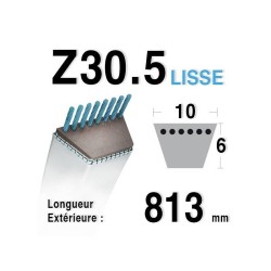 COURROIE 10MM X 813MM - Z30.5