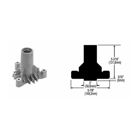 Corps de palier nu AYP - HUSQVARNA 128774 - 532128774 VIKING 6109-004-2009
