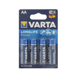 Lot de 4 piles alcalines 1,5V VARTA LR06