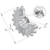 Pignon tendeur de chaîne INA/FFAG KSR16L012101508