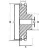 Pignon duplex 16 dents chaîne 1/2" UNIVERSEL SD1216
