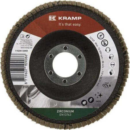 Disques à Lamelles Diamant 115mm P120 - 25 Pièces Pour Meuleuse D'angle, Métal Et Bois