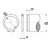 Circlip 22mm UNIVERSEL 47122