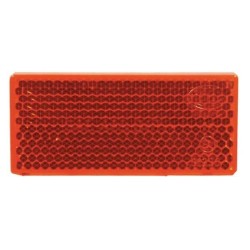 Catadioptre rectangle rouge 70x31,5mm autocollant HELLA 8RA004412021