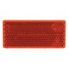 Catadioptre rectangle rouge 70x31,5mm autocollant HELLA 8RA004412021