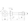 Boulon M8x160 UNIVERSEL 6038160