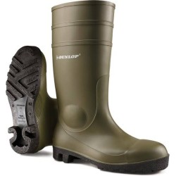 Botte verte avec embout en acier taille 48 DUNLOP 142VP48