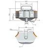 Attelage de remorque UNIVERSEL 750002KR