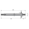 Axe de palier de lames MURRAY 92849