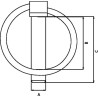 Goupille clips UNIVERSEL LP8RVS