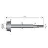 Axe de palier de lames 5 étoiles complet AYP 137646 - 133172 HUSQVARNA 532128585