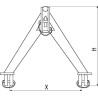 Triangle d'attelage UNIVERSEL TL150678KR