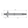 Axe de palier de lames MURRAY 774091 - 94129