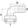 Raccord de tuyau ARAG 1190313