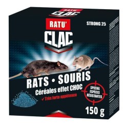 Raticide en grain au brodifacoum 150gr CLAC RDBRD65001