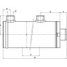 Verin double effet D25-50-350 UNIVERSEL D2550350C