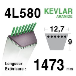 Courroie 4L580 - 4L58 MURRAY 37x24 - WHEEL HORSE 8975