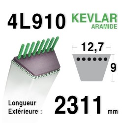 Courroie  4L910 - 4L91 SIMPLICITY - PAGET 11655069