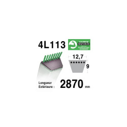 Courroie Kevlar 4L1130 - 4L113 AYP HUSQVARNA532170140 - 170140
