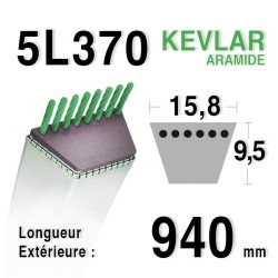 Courroie  5L370 - 5L37 MTD 7540173 - 90-47-659